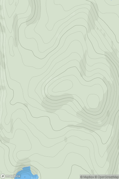 Thumbnail image for Woodbury Hill [Welsh Borders S] [SO746645] showing contour plot for surrounding peak